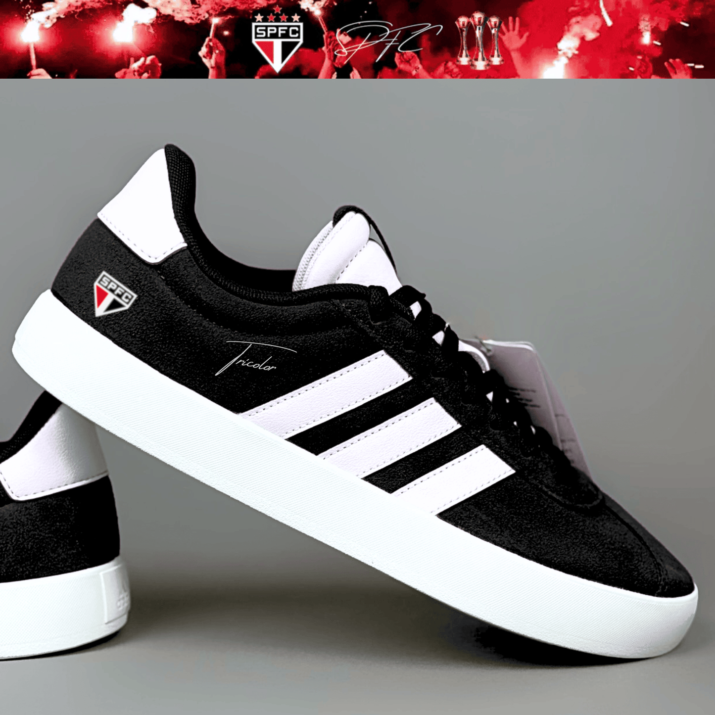 Exclusivo: Tênis Grand Court e VL Court 3.0 Signature Nova Versão Customizada do São Paulo + *BRINDE 1x Caneca* - EDIÇÃO LIMITADA