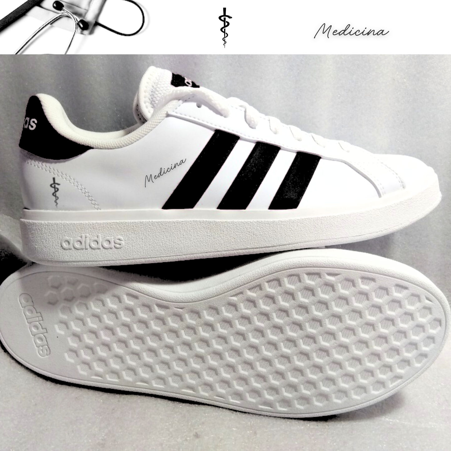 Exclusivo: Tênis Grand Court e VL Court 3.0 Signature Customizado de Medicina + *BRINDE 1x Caneca* - EDIÇÃO LIMITADA