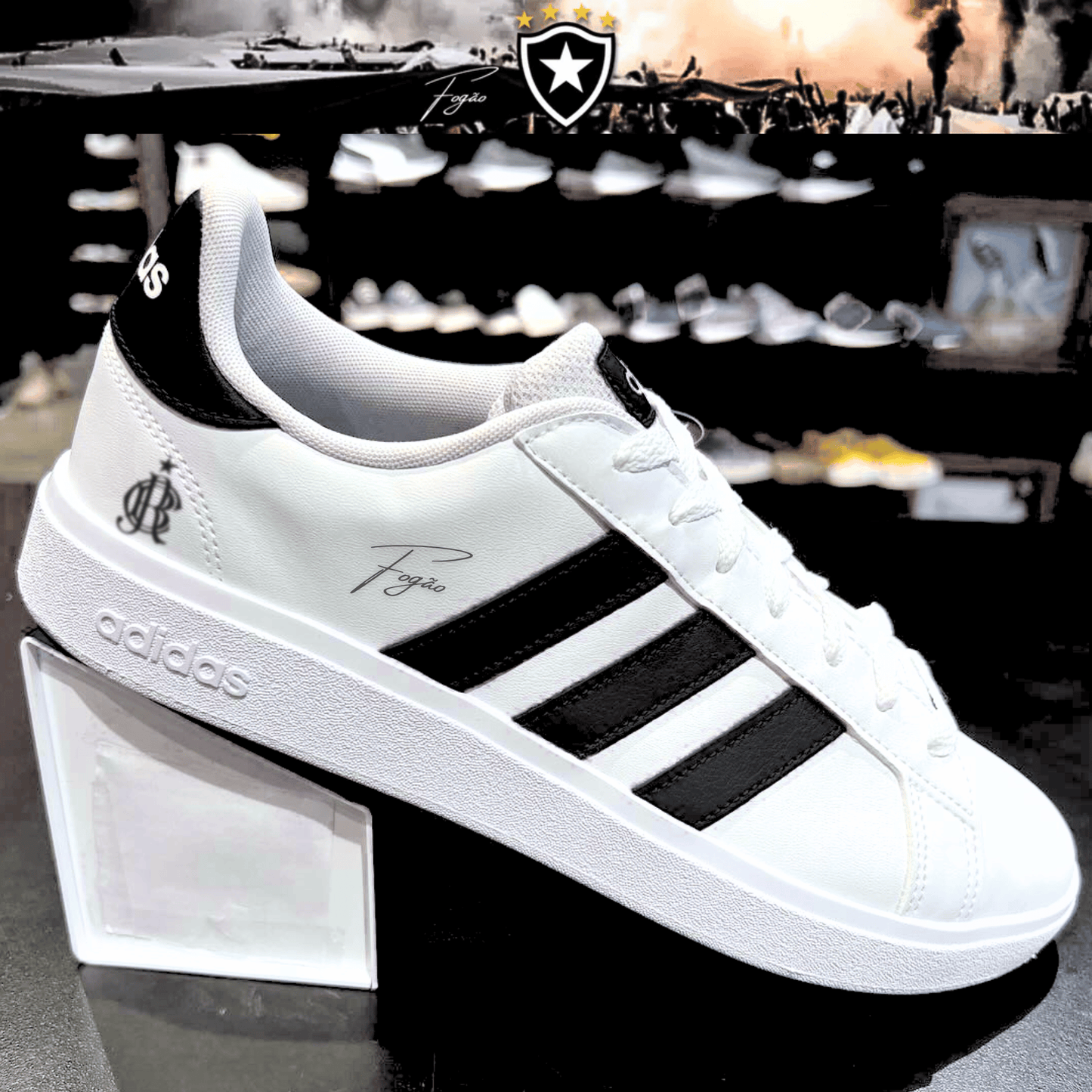 Exclusivo: Tênis Grand Court e VL Court 3.0 Signature Customizado do Glorioso + *BRINDE 1x Caneca Oficial* - EDIÇÃO LIMITADA