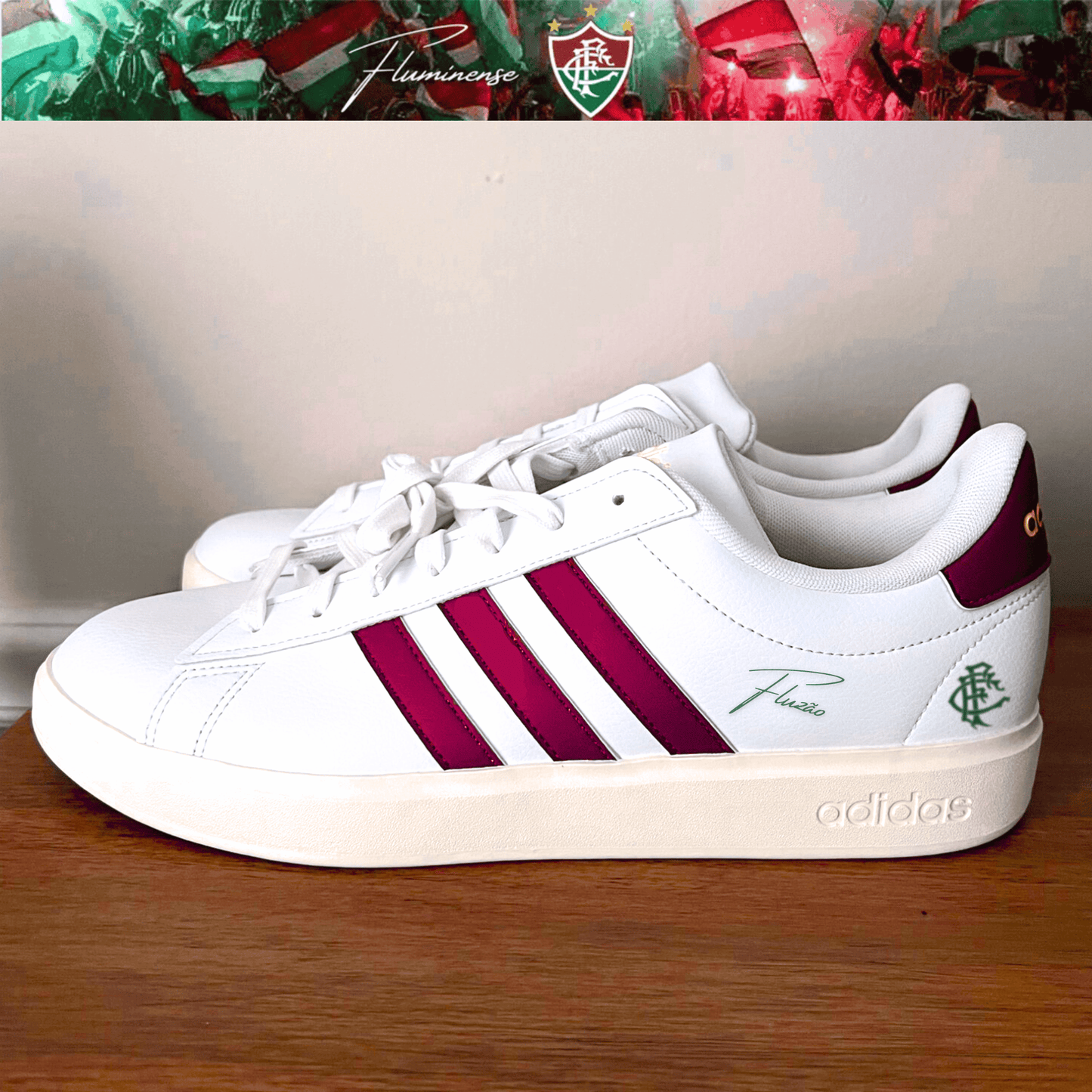 Exclusivo: Tênis Grand Court e VL Court 3.0 Signature Nova Versão Customizada do Fluzão + *BRINDE 1x Caneca* - EDIÇÃO LIMITADA