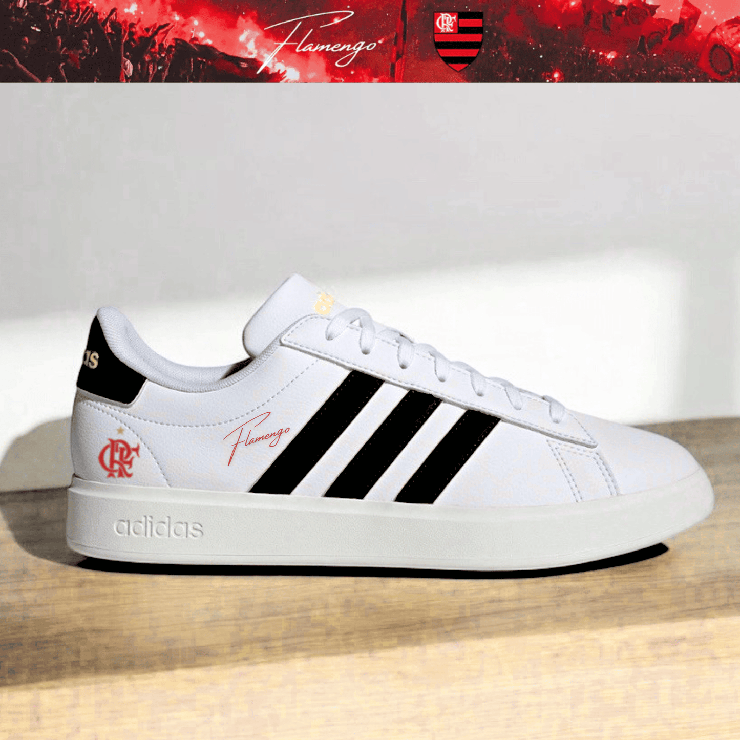 Exclusivo: Tênis Grand Court e VL Court 3.0 Signature Nova Versão Customizada do Mengão + *BRINDE 1x Caneca* - EDIÇÃO LIMITADA