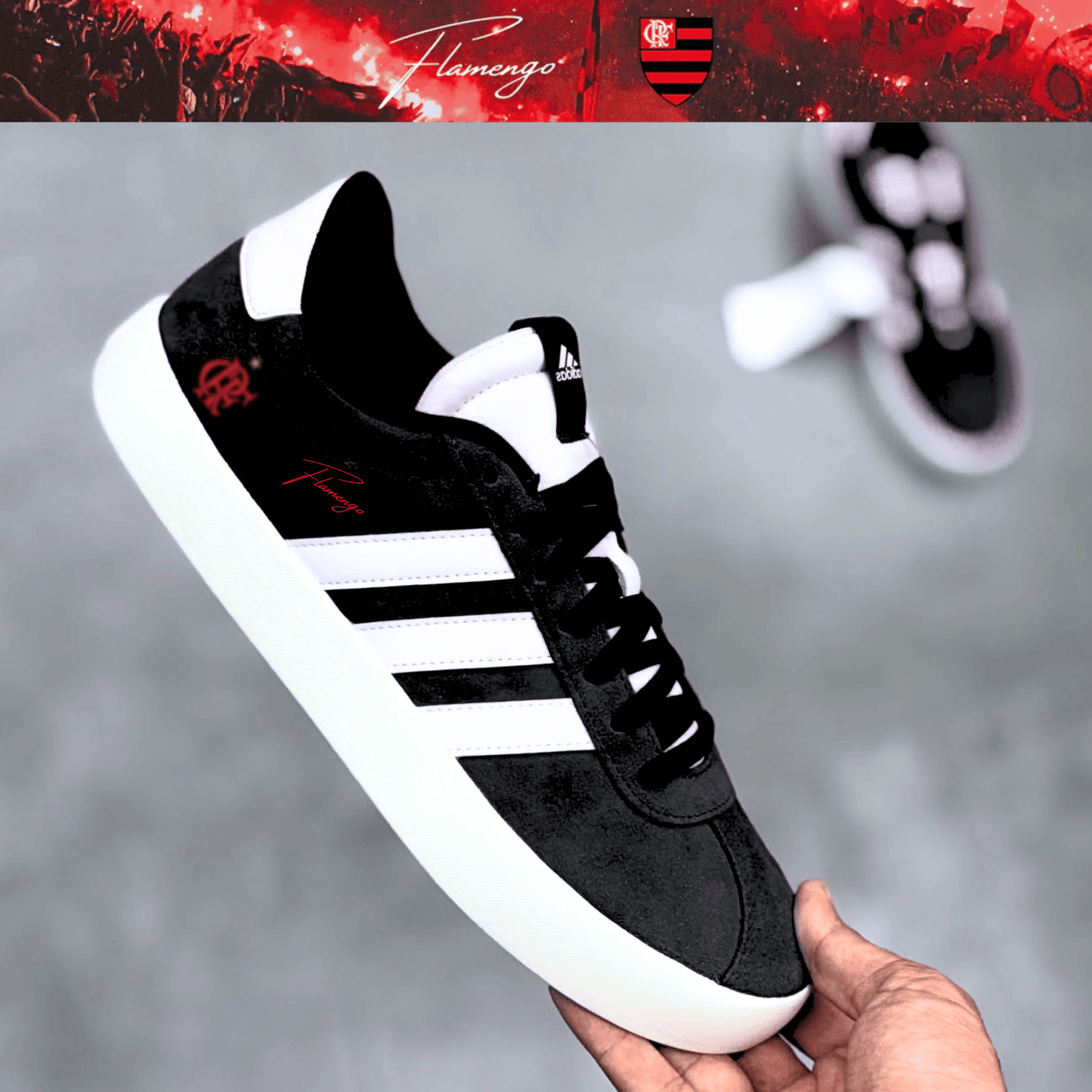 Exclusivo: Tênis Grand Court e VL Court 3.0 Signature Nova Versão Customizada do Mengão + *BRINDE 1x Caneca* - EDIÇÃO LIMITADA